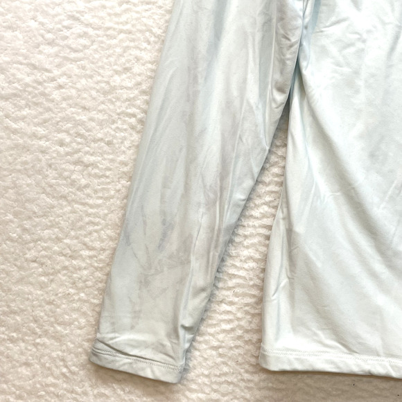 Abercrombie & Fitch Shirt Womens XL White Square Neck Long Sleeve Stretch Basic - Picture 7 of 10